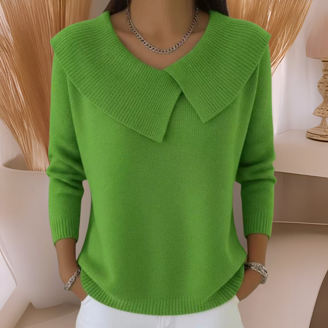 Jennifer™ | Strickpullover mit weichem Kragen