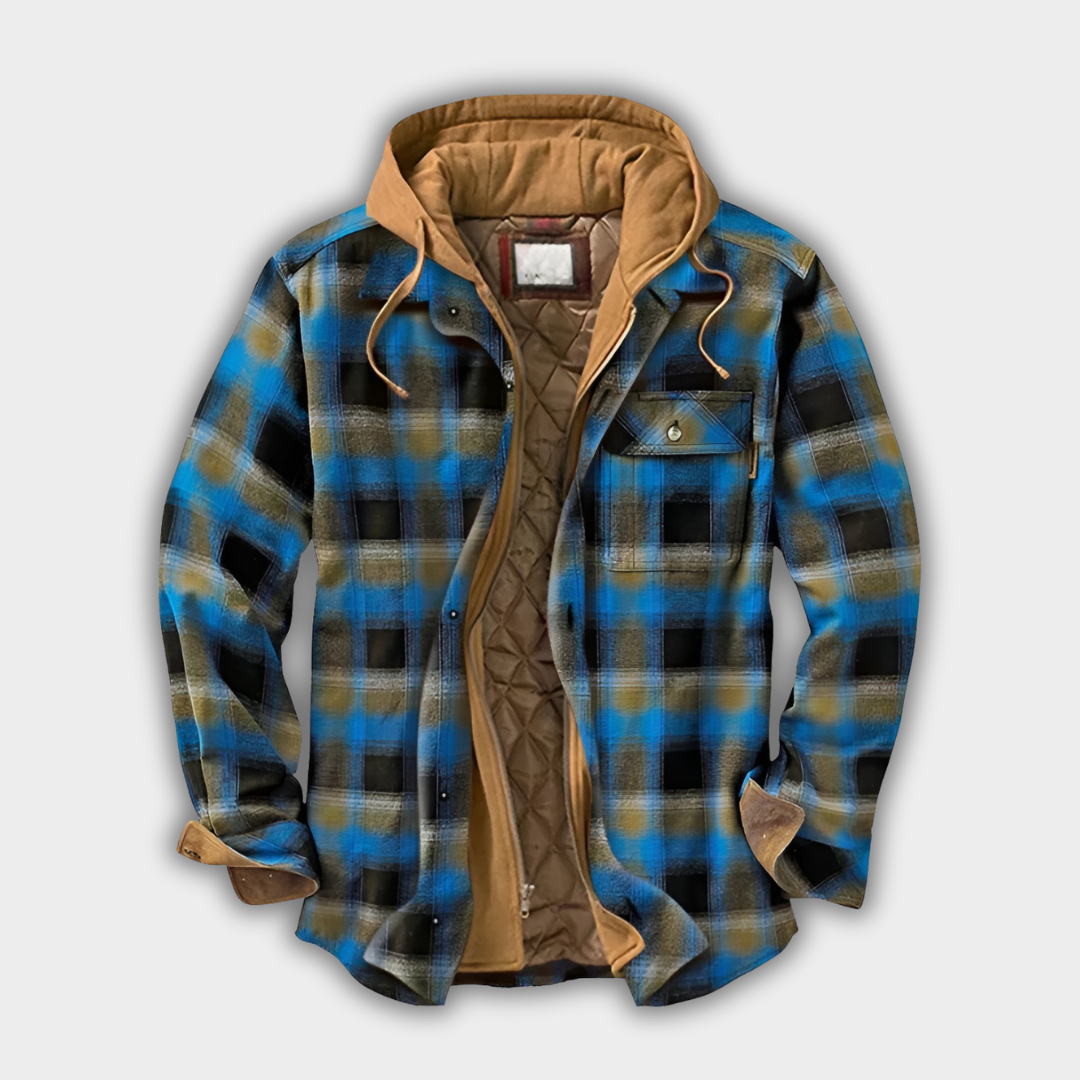 Luna Moda | Ciepły patchworkowy płaszcz