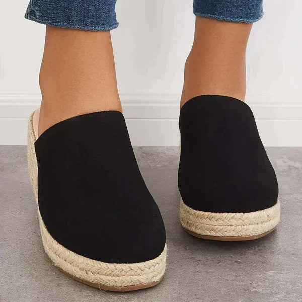 Marga™ | Elegante Sandaletten mit geflochtenem Keilabsatz