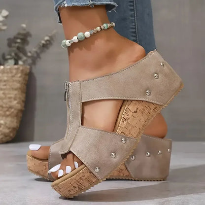 Patricia™ | Orthopädische Sandalen mit Keilabsatz