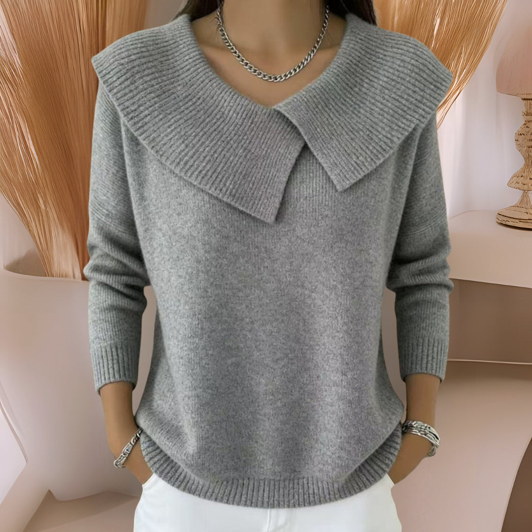 Jennifer™ | Strickpullover mit weichem Kragen