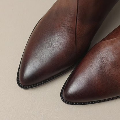Christina™ | Luxuriöse Stiefeletten mit niedrigem Absatz