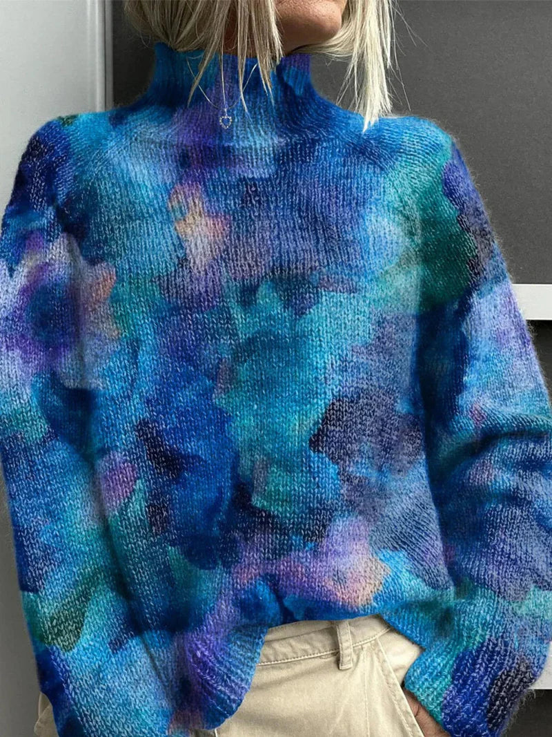 Luna Moda | Ciepły i elegancki sweter z golfem