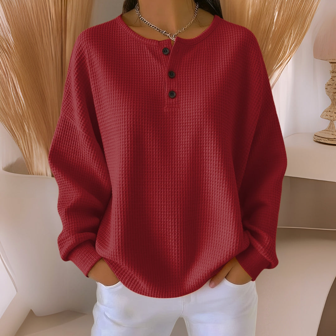 Anne™ | Lässiges Sweatshirt mit Kragen