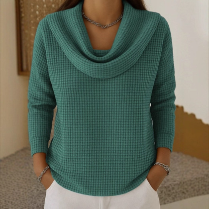 Amber™ | Warmer Pullover mit elegantem Wasserfallausschnitt