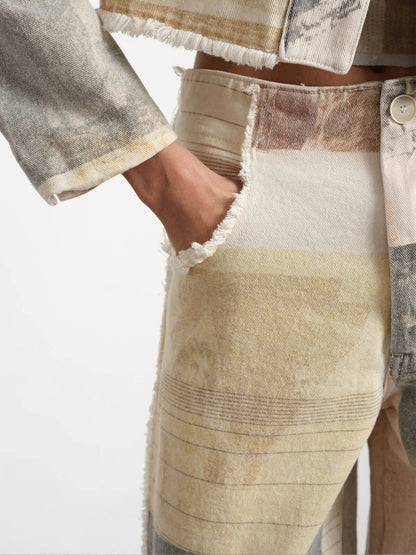 Luna Moda | Jeansy z Szerokimi Nogawkami i Wysokim Stanem