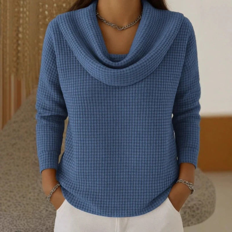 Amber™ | Warmer Pullover mit elegantem Wasserfallausschnitt