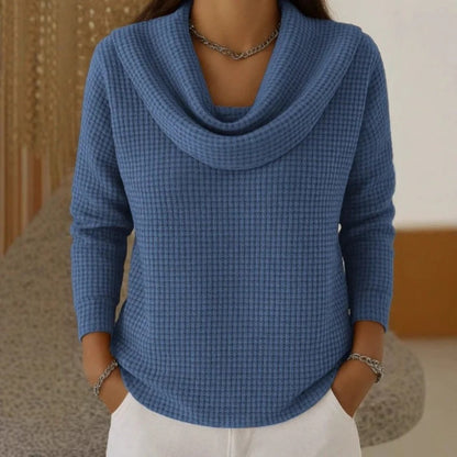 Amber™ | Warmer Pullover mit elegantem Wasserfallausschnitt