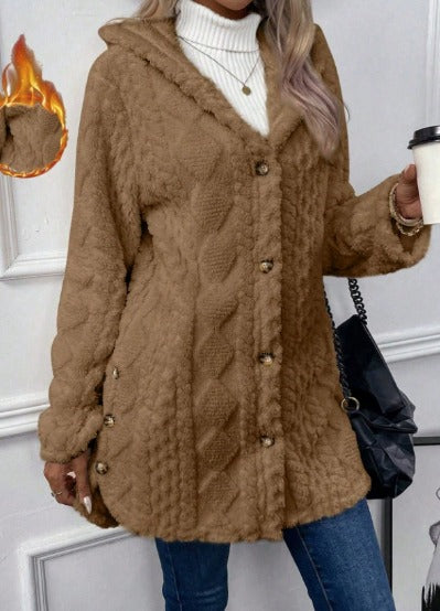 Luna Moda | Miękki Teddy kamizelka