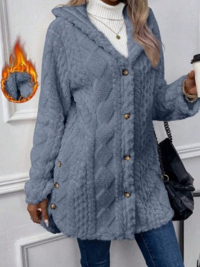 Luna Moda | Miękki Teddy kamizelka