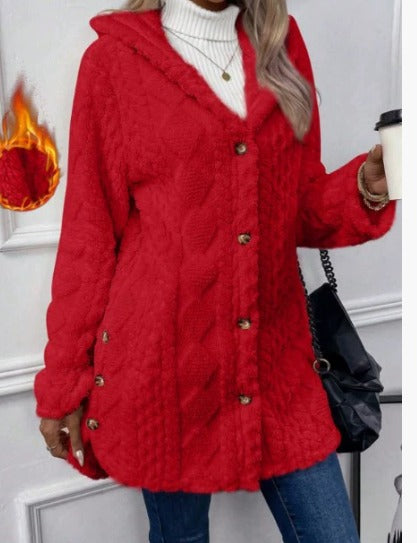 Luna Moda | Miękki Teddy kamizelka