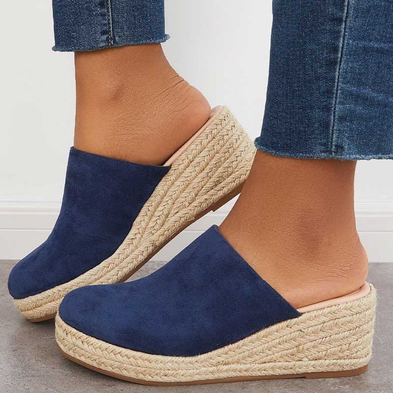 Marga™ | Elegante Sandaletten mit geflochtenem Keilabsatz