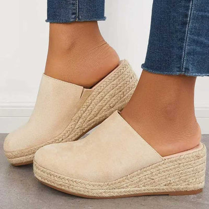 Marga™ | Elegante Sandaletten mit geflochtenem Keilabsatz